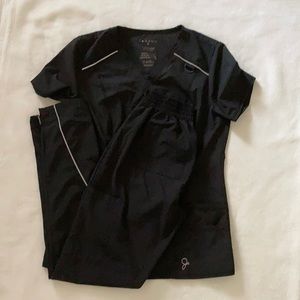 Black Scrub Set